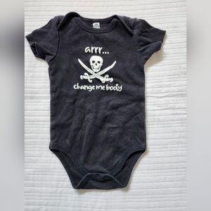 Baby Essentials Black Pirate Bodysuit